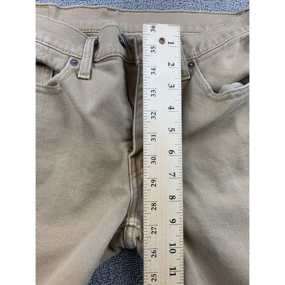 Levi's Men's 31x32 514 Straight Fit Beige Chino Khaki Jeans - Picture 7 of 14